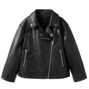 Zara kids faux leather jacket